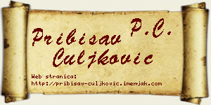 Pribisav Čuljković vizit kartica